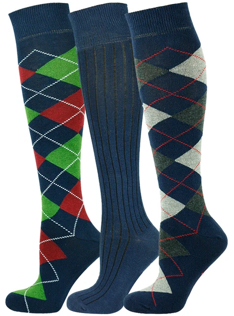 Mysocks 3 Paires Hauteur Genou Multi Design Unisexe Chaussettes Boite