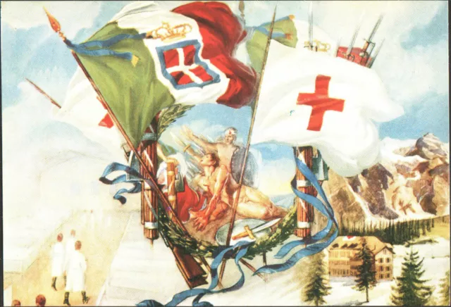 Cartolina Croce Rossa, Emessa Per L'ospedale Militare Di Savigliano - 1938