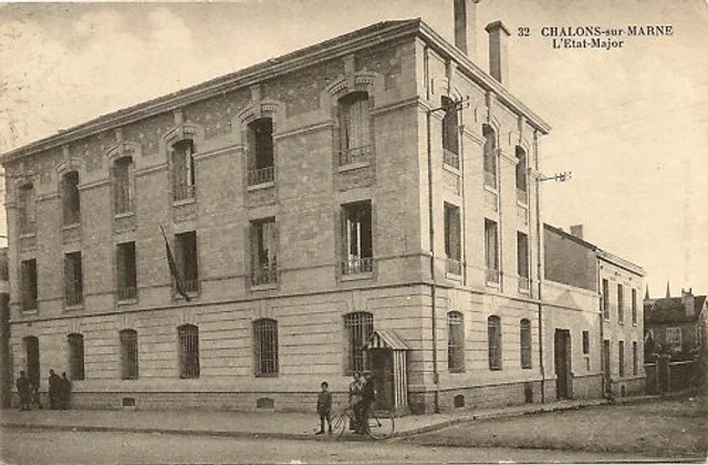Cpa Chalons Sur Marne The General Staff