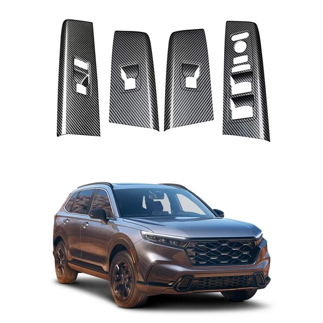 Auto-Carbon-Faser-Fensterglas-Hebeknopf-Schalterabdeckungs-Verkleidungs-TüR B9Y9