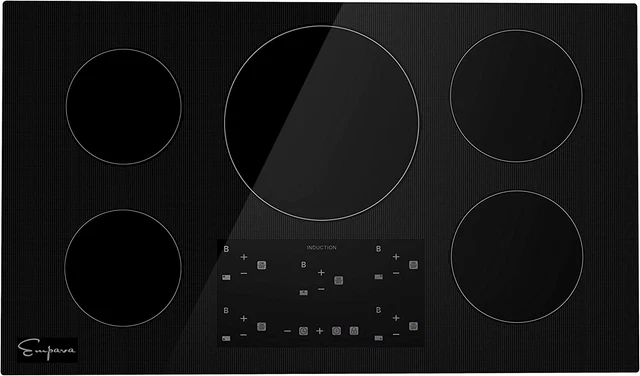 36” Electric Stove Induction Cooktop with 5 Power Boost Burners Smooth Surface V
