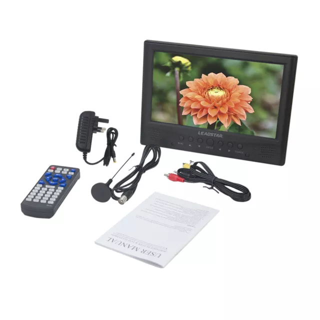 2023 9'' NEW Portable TV 1080P HD HDMI Digital Television Player Rechargeable UK