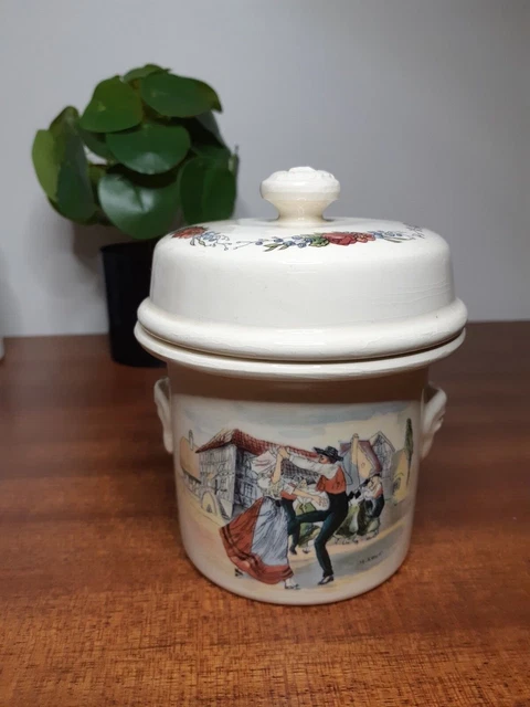 Pot A Foie Gras En Faience De Sarreguemines Obernai Decor H Loux 
