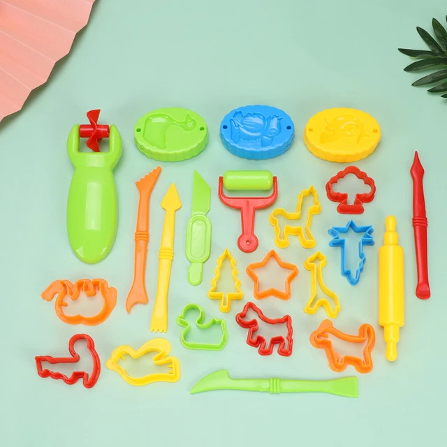 Herramientas extrusora de masa de arcilla -herramientas Rolling Playset Play accesorios para