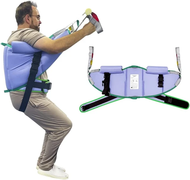 Sit to Stand Padded Patient Lift Sling,500Lbs Safety Loading Weight, Stand Assis
