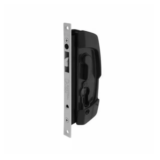 Austral Sliding Security Screen Door Lock SD7 Black SD7/BLST