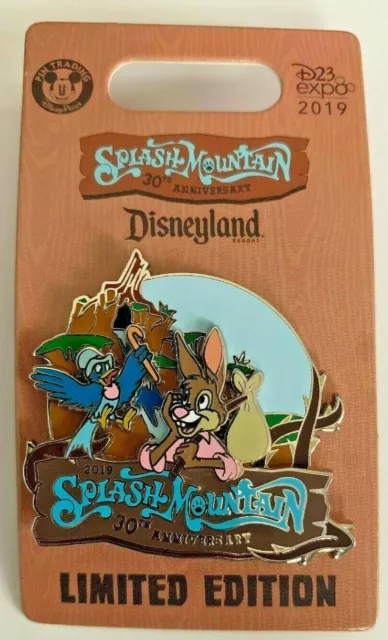 2019 Disney D23 Expo Splash Mountain 30th Anniversary Pin LE 500 - Brer Rabbit