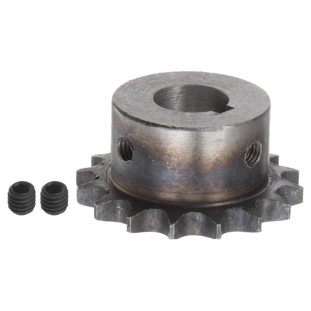 06B Roller Chain Sprocket 16T Pitch 3/8" 17mm Bore A3 Steel Motor Drive Gear