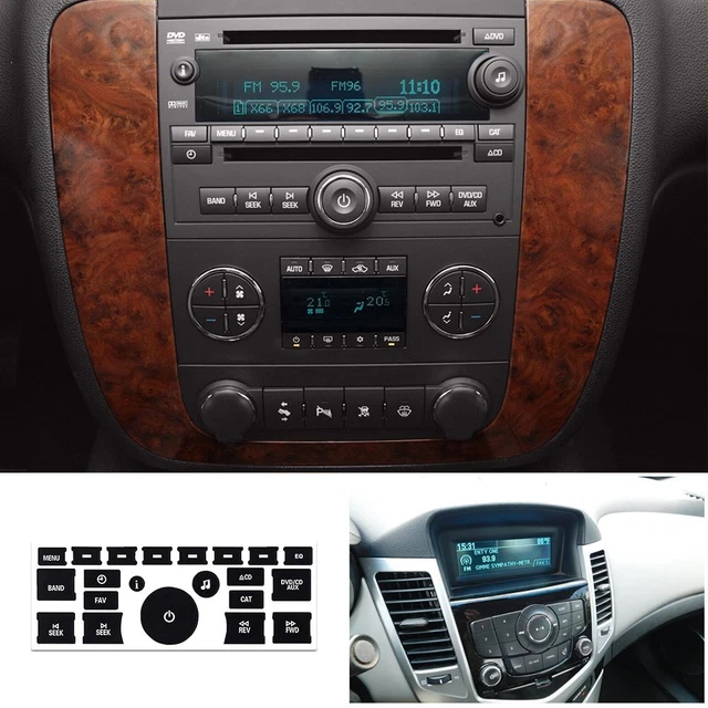 Set Of Knob Climate Control Button Sticker Combo Kit For GMC Chevrolet Buick New