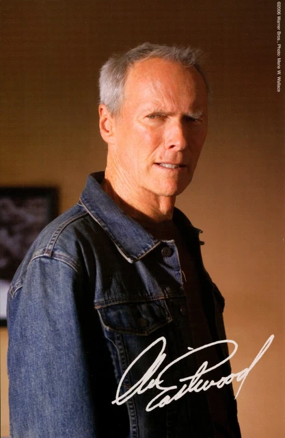 PHOTO ORIGINALE SIGNATURE preprint de l'acteur CLINT EASTWOOD / 20X25 EUR 20,00 - FR
