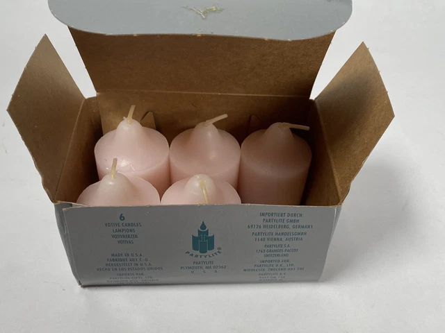 PartyLite Pink Pina Colada 5 Votive Candles V0621 Retired Original