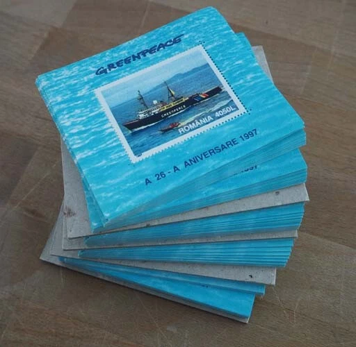 1997 Rumänien; 400 Blocks Greenpeace, postfrisch/MNH, Bl. 306, ME 1000,-