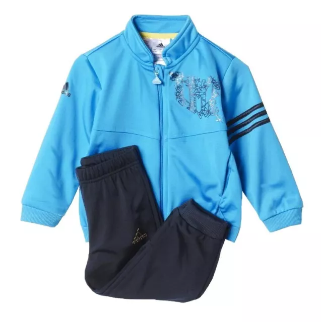 ADIDAS Messi Kinder Trainingsanzug Jogginganzug Sportanzug türkis/schwarz 68-92