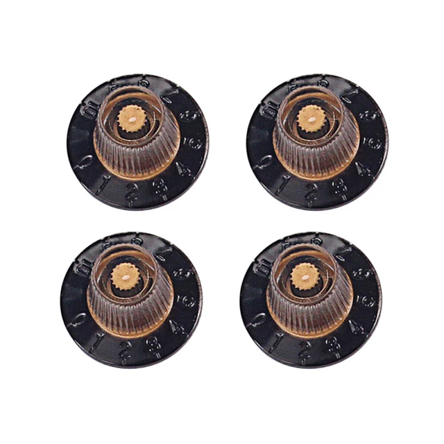 4 pezzi controllo pedale effetto plastica amplificatore pulsanti per chitarra elettrica