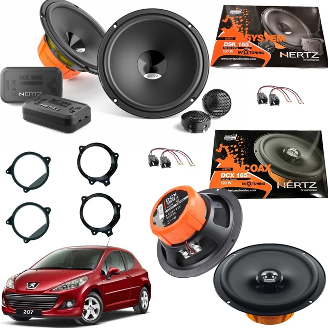 KIT 6 CASSE ALTOPARLANTI VW TIGUAN -08 ANT+POST HERTZ DSK 165.3 + DCX 165.3