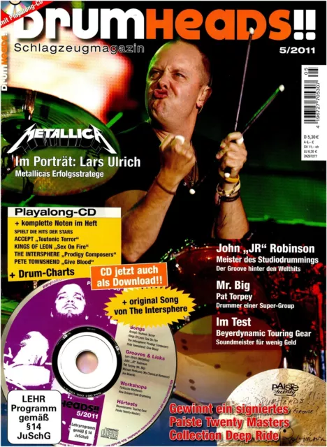 Drumheads 05 2011 Drums Playalongs - Portrat Lars Ulrich
