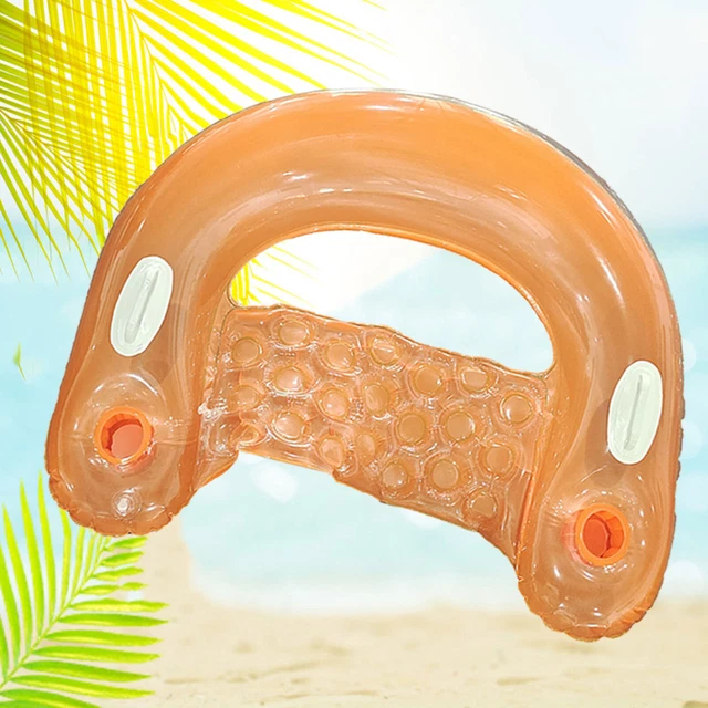Sedia A Sdraio Gonfiabile Per Piscina – Amaca Galleggiante 150x57 Cm, Portata 120 Kg, PVC Resistente, Verde/Rosa