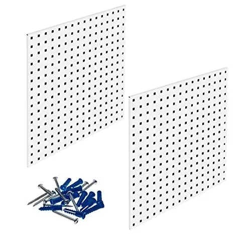Triton Products LB1-W LocBoard 24x24x9/16-Inch Pegboards White 2-Pack