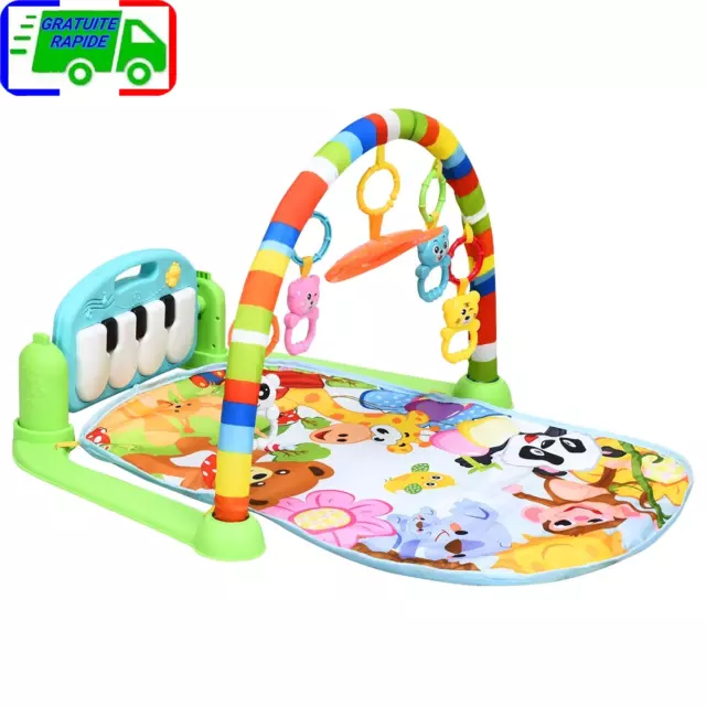 Tapis de Jeu Piano Bébé Tapis d'Eveil pour Nouveau-né Jouet Educatif pour Bébé 7