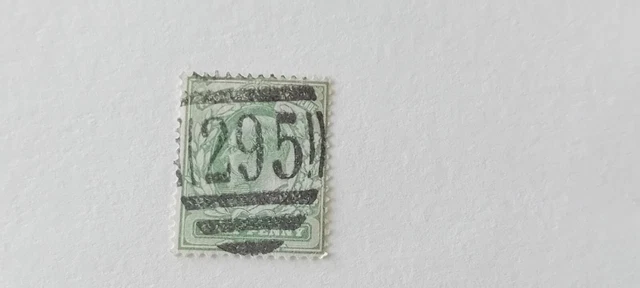 GB KEV11 1/2d Green - Highworth Wiltshire 295 Duplex Postmark