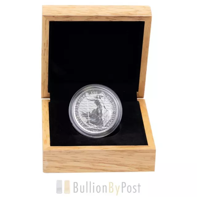 2024 1oz Silver King Charles III Britannia Coin Gift Boxed