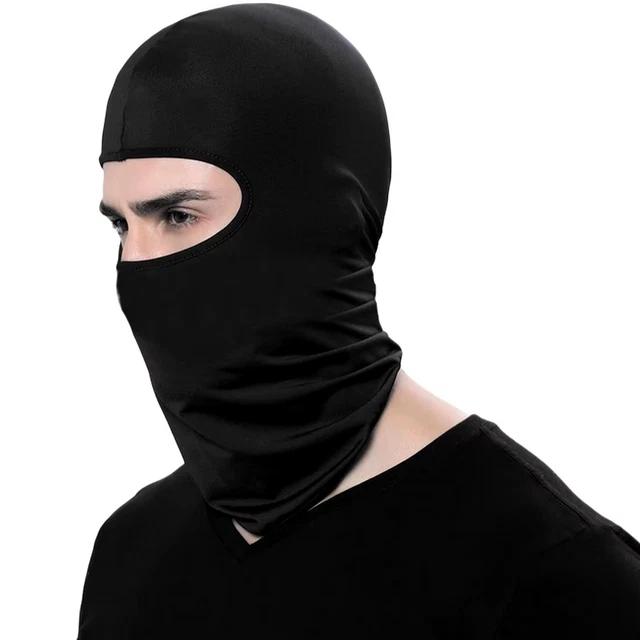 Cagoule BDSM Adulte En Tricot - Masque Intégral Avec Ouvertures, Multicolore, Taille Unique Neuve