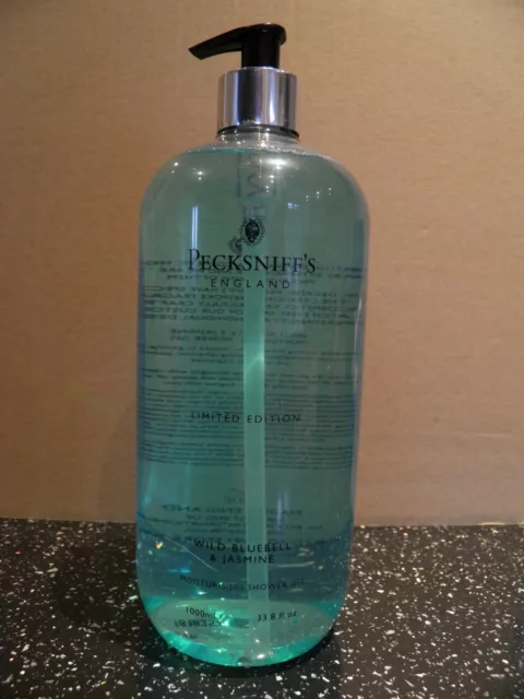 Original Pecksniffs Shower Gel 1000ml Fragrance Wild Bluebell & Jasmine