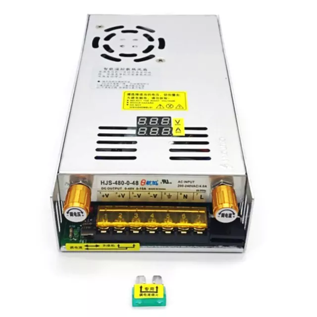 AC110V to DC 0-48V 10A Current Voltage Adjustable Switching Mode Power Supply US
