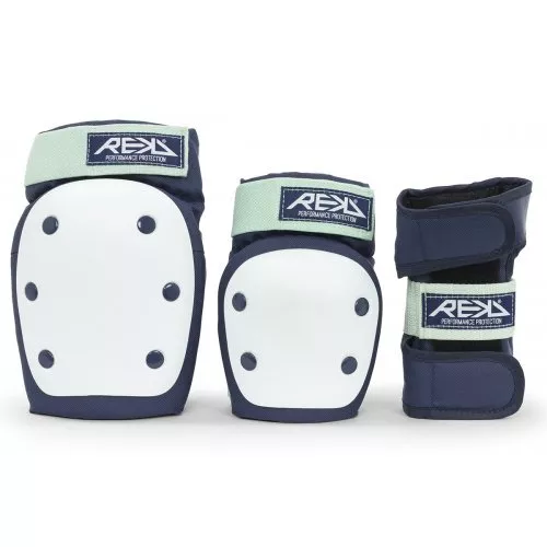 REKD Heavy Duty Triple Pad Set Blue/Mint Safety Pad Set