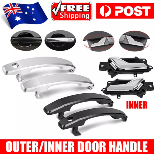 Front/Rear Inner Outer Door Handle Chrome/Black LH/RH For Holden Captiva 06-2018