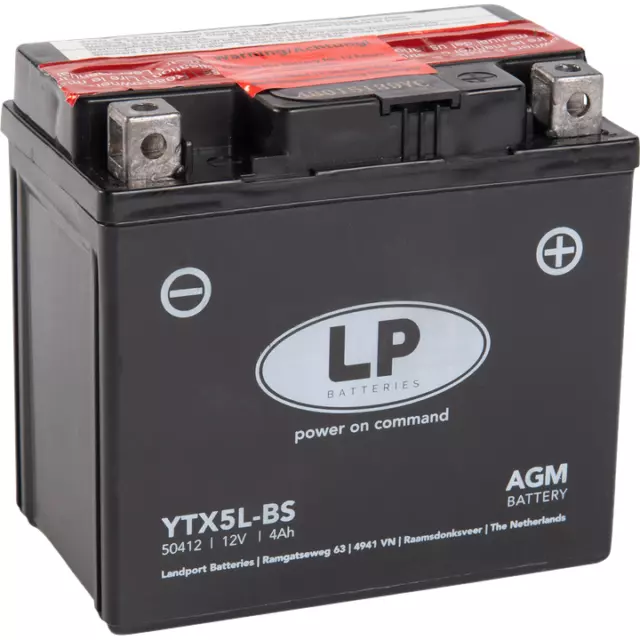 Batterie AGM 12V 4Ah - YTX5L-BS / GTX5L-BS / FTX5L-BS / CTX5L-BS