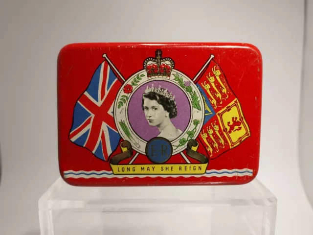 Vintage 1953 Oxo Tin Queen Elizabeth II Coronation Souvenir