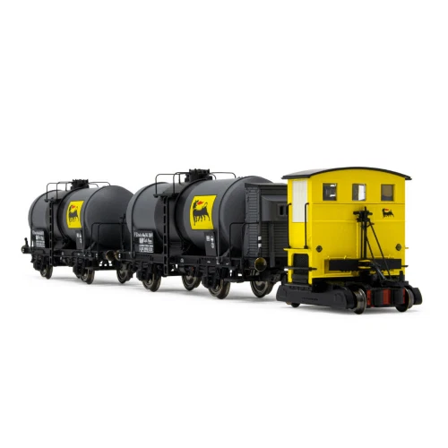 AGIP SOGLIOLA IN YELLOW LIVERY AGIP TANK WAGONS EP.III 1:87 Rivarossi ...
