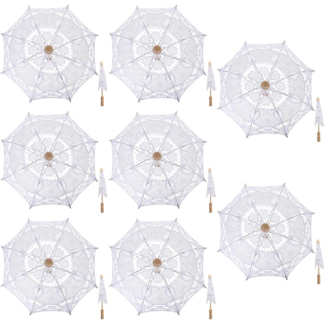 8x Ombrelli Vintage Ricamo Ombrellone Giapponese Ombrello Doccia Sposa