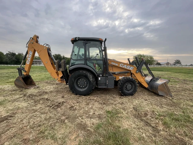 2019 Case 580N Cab 4Wd Backhoe Loader Tractor