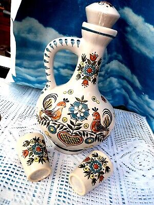 Home Gadgets Saliera in ceramica con coperchio in legno floreale Market 12 cm 