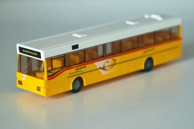 Mercedes Benz O405 Stadtbus "Postauto Schweiz", Wiking-Modellauto 1:87