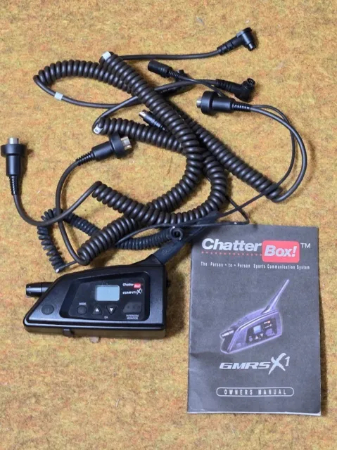 GMRS-X1 Chatterbox Motorcycle Communication Headsets-Used-Untested-Free Shipping