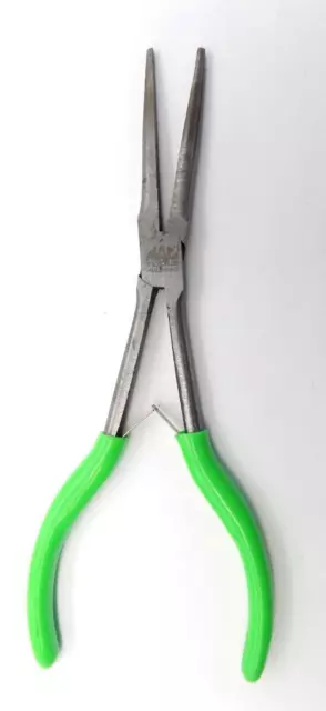 Mac Tools PMLRNNAG Mini Needle Nose Long Green Soft Grip Handle 7" Pliers USA