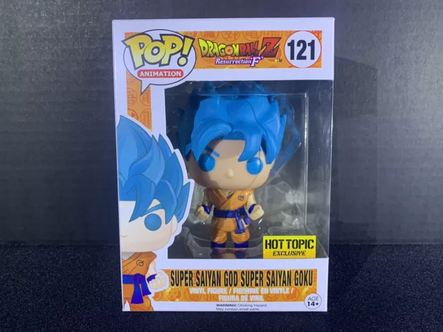 Funko Pop! Dragon Ball Z Super Saiyan God Super Saiyan Goku Blue #121 OOB