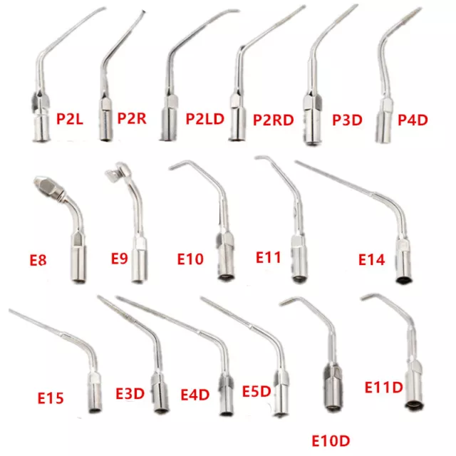 24 Types Fit EMS Woodpecker Dental Ultrasonic Scaling Scaler Endo Perio Tip P E