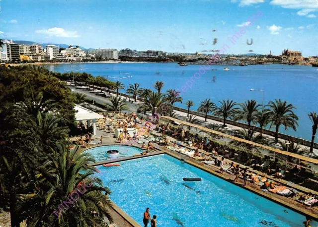 CPM Spain Palma Mallorca View Mer Swimming Pool ca1968