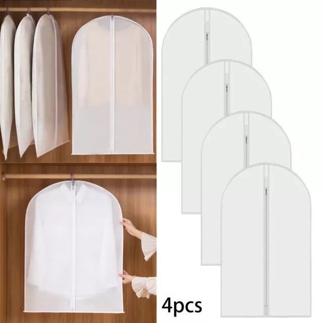 Garment Bag Clear Plastic Breathable Dust Bags Cover For Clothes Storage Suits