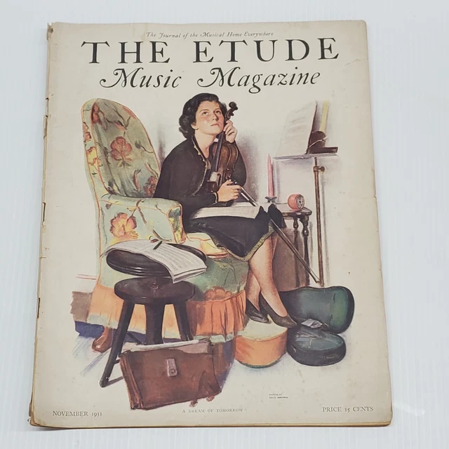 VINTAGE THE ETUDE Music Magazine November 1932 A Dream Of Tomorrow Vol