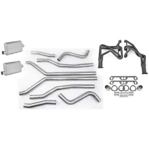 JEGS 30080K Complete Header Exhaust System Fits: (Small Block Mopar 318-360ci)