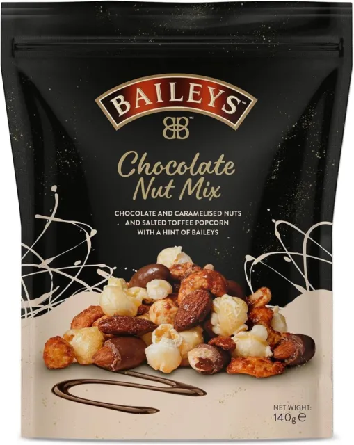 Baileys Mix di noci al cioccolato 140 g crema irlandese salata caramellata confezione da 1/2