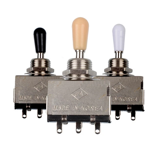 THREE-WAY PICKUP SELECTOR Electric Guitar 3-way Toggle Switch £5.59