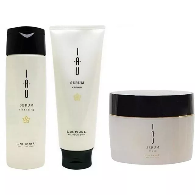 Lebel IAU Salon Serum Reinigung 200 ml & Creme 200 ml & Maske 170 g & Öl 100 ml 2