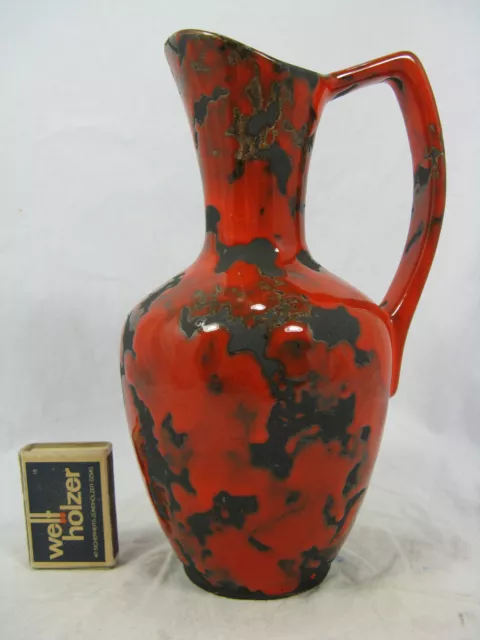 Well shaped  70´s design  P - Keramik  " Fat Lava "  pottery vase  22 cm