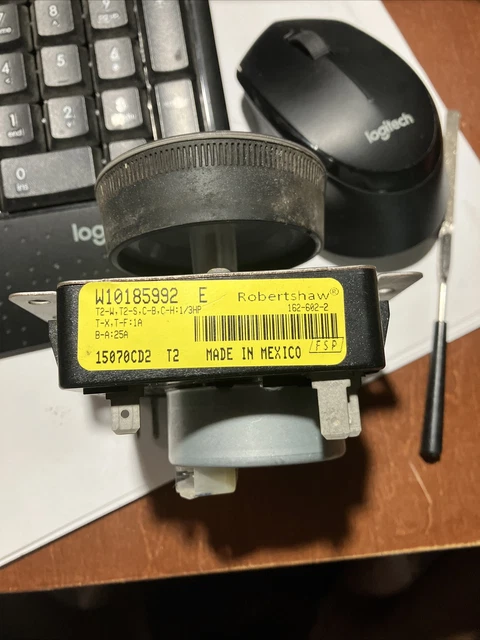 Whirlpool Maytag OEM W10185992 Dryer Timer Control WPW10185992
